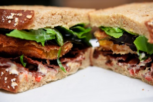 20090906 - Bacon Lettuce + Fried Tomato Sandwich 20090906 - Bacon Lettuce + Fried Tomato Sandwich